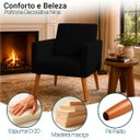 Ver imagem 4 de Kit 2 Poltronas Decorativa para Sala Recepção Manicure Consultório Suede