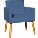 Ver imagem 5 de Kit 2 Poltronas Decorativa para Sala Recepção Manicure Consultório Suede