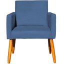 Ver imagem 6 de Kit 2 Poltronas Decorativa para Sala Recepção Manicure Consultório Suede