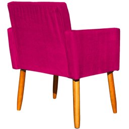 Kit 2 Poltronas Decorativa para Sala Recepção Manicure Consultório Suede - 8