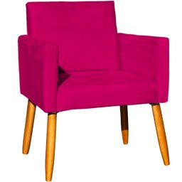 Kit 2 Poltronas Decorativa para Sala Recepção Manicure Consultório Suede - 5