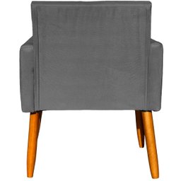 Kit 2 Poltronas Decorativa para Sala Recepção Manicure Consultório Suede - 9