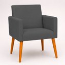 Ver mais imagens de Kit 2 Poltronas Decorativa para Sala Recepção Manicure Consultório Suede