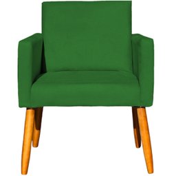 Poltrona Nina Decorativa para sala Recepção Manicure Consultório Suede - 5