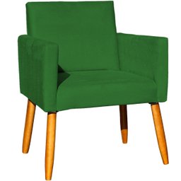 Poltrona Nina Decorativa para sala Recepção Manicure Consultório Suede - 4