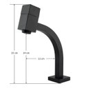 Ver imagem 4 de Torneira Banheiro Link Quadrada Bica Baixa Preto Fosco