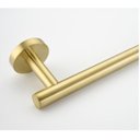 Ver imagem 3 de Kit Acessórios Para Banheiro Aço Inoxidável Dourado Escovado