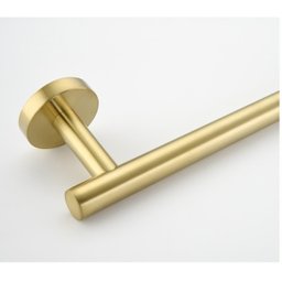 Kit Acessórios Para Banheiro Aço Inoxidável Dourado Escovado - 3