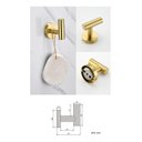 Ver imagem 5 de Kit Acessórios Para Banheiro Aço Inoxidável Dourado Escovado