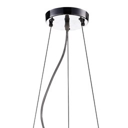 Lustre Pendente Plafon 40cmx20cm Bella Iluminação Âmbar Transparente - 5 Lustre Pendente Plafon 40cmx20cm Bella Iluminação Âmbar Transparente - 5