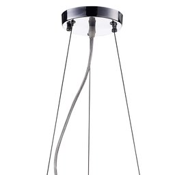 Lustre Pendente Plafon 40cmx20cm Bella Iluminação Cromado Transparente  - 4