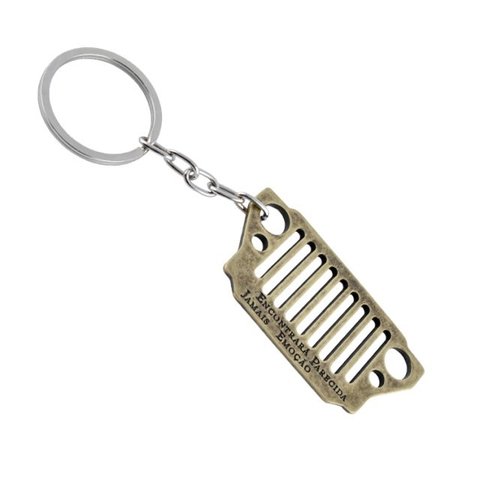 Chaveiro Jeep Eu Faço Meu Caminho | Dourado