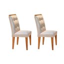 Ver imagem 1 de Kit 2 Cadeiras Sala Jantar Imperatriz 2 Un Imbuia-suede Creme - Rufato