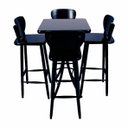 Ver imagem 1 de Conjunto Bistrô 4 Lugares - Preto