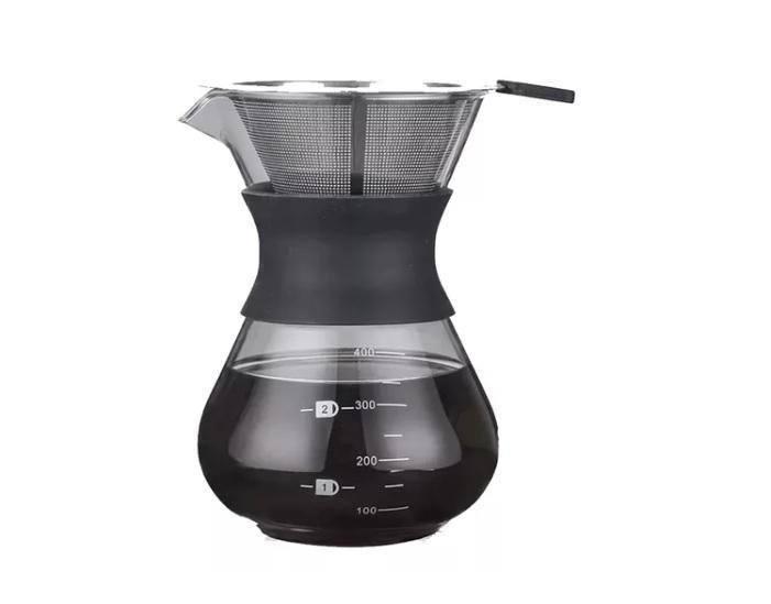 Cafeteira de Vidro com Coador 400ml Unyhome - 2