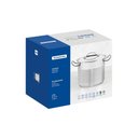 Ver imagem 2 de Caldeirão Professional em Aço Inox Fundo Triplo com Tampa Plana Detalhe Satinado 28cm 11,9 L
