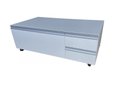 Ver imagem 2 de Balcão Gabinete Pia Banheiro Multiuso com Rodízios 110cm:Branco