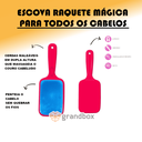 Ver imagem 2 de Escova de Cabelo Raquete Mágica Flex Desembaraça Fácil Cores