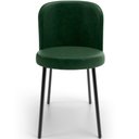 Ver imagem 3 de Kit 5 Cadeiras Sala de Jantar Estofada Gavi L02 Couríssimo Verde Musgo - Lyam Decor