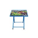 Ver imagem 1 de Mesa Fantasia Dobrável Aço - Azul/carros