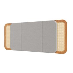Kit Quarto com Cama + Cabeceira + 2 Mesas de Cabeceira Mdf Freijó - 6