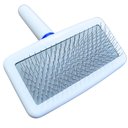 Ver imagem 4 de Escova Rasqueadeira Macia Branca para Cães Chalesco Grande Cod 70312