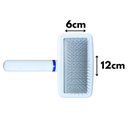 Ver mais imagens de Escova Rasqueadeira Macia Branca para Cães Chalesco Grande Cod 70312