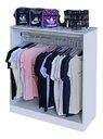 Ver imagem 6 de Armários + Provador + Balcão Arara + Balcão Caixa e Araras - Branco