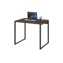 Ver imagem 3 de Mesa Kuadra Office 90x60x75cm Carvalho Dark