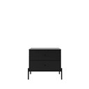 Ver imagem 2 de Mesa de Cabeceira 2 Gavetas Jasper 64 cm - Preto Fosco