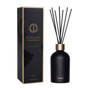 Difusor de Varetas Linha Mundo Buenos Aires, Amêndoas e Cream Via Aroma - 200ml