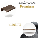 Ver imagem 2 de Kit 5 Puxadores Drop 5cm Alumínio Sobrepor para Móveis e Gavetas Ouro Envelhecido