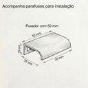 Ver imagem 7 de Kit 5 Puxadores Drop 5cm Alumínio Sobrepor para Móveis e Gavetas Ouro Envelhecido