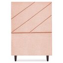 Ver imagem 5 de Cabeceira Solteiro 100 Cm com Frame Cristal Linho Rose Artte Rose