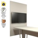 Ver imagem 4 de Painel de Tv P/ Sala de Reunião 195cm X 120cm Cz F5 Office Cor:cinza