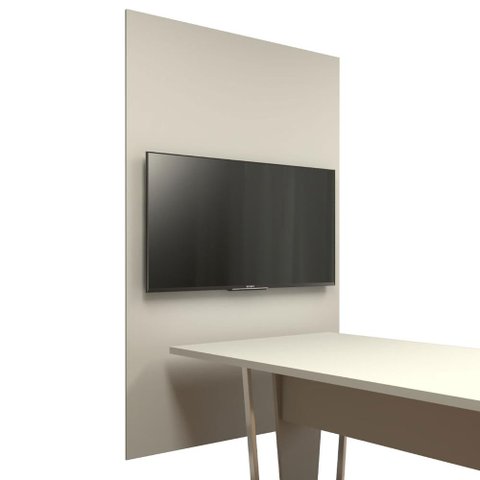 Painel de Tv P/ Sala de Reunião 195cm X 120cm Cz F5 Office Cor:cinza
