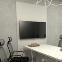 Ver imagem 3 de Painel de Tv P/ Sala de Reunião 195cm X 120cm Cz F5 Office Cor:cinza