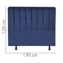 Ver imagem 2 de Cabeceira Estofada Kiara 195cm King Size Box Quarto Suede Azul Marinho - Gat Magazine