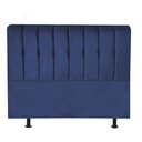 Ver imagem 3 de Cabeceira Estofada Kiara 195cm King Size Box Quarto Suede Azul Marinho - Gat Magazine
