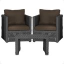 Ver imagem 1 de Mesa Centro e 2 Poltronas Madri Corda Náutica Estofado 9 Trama Original