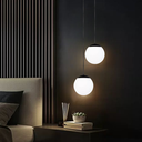 Ver imagem 4 de Luminária Lustre Pendente 212cm Jabuticaba Globo Vidro 12cm Metal Teto Gimpo Pj12:preto
