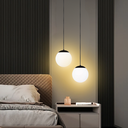 Ver imagem 5 de Luminária Lustre Pendente 212cm Jabuticaba Globo Vidro 12cm Metal Teto Gimpo Pj12:preto