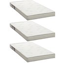 Ver imagem 1 de Kit 3 Colchões Solteiro Ortobom D23 Light 78x188x12 Branco/Cinza