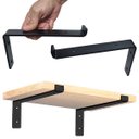 Ver imagem 2 de 2pçs Mão Francesa Suporta 70kg o Par Prateleira 20cm Suporte