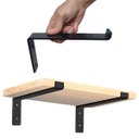 Ver mais imagens de 2pçs Mão Francesa Suporta 70kg o Par Prateleira 20cm Suporte