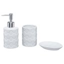 Ver imagem 4 de Kit Banheiro Lavabo Conjunto P/ Sabonete Líquido / Kb-886 Pgb 3 Peças
