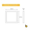 Painel de Led Brilia Pró Led Embutir Quadrado 420x420x17mm Branco 32W 3200 Lúmens Autovolt 100-240V  - 3