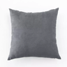 Almofada com Enchimento Suede Decorativa Cinza Grafite 45cm X 45cm - 1