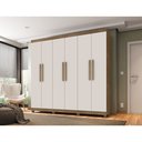 Ver imagem 2 de Guarda-roupa Casal Lanza Berlim 6 Portas Carvalho|off White