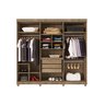 Guarda-roupa Casal Lanza Berlim 6 Portas Carvalho|off White - 3